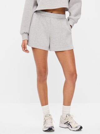 High-Waisted Bounce Fleece Shorts -- 5-inch inseam | Old Navy (US)