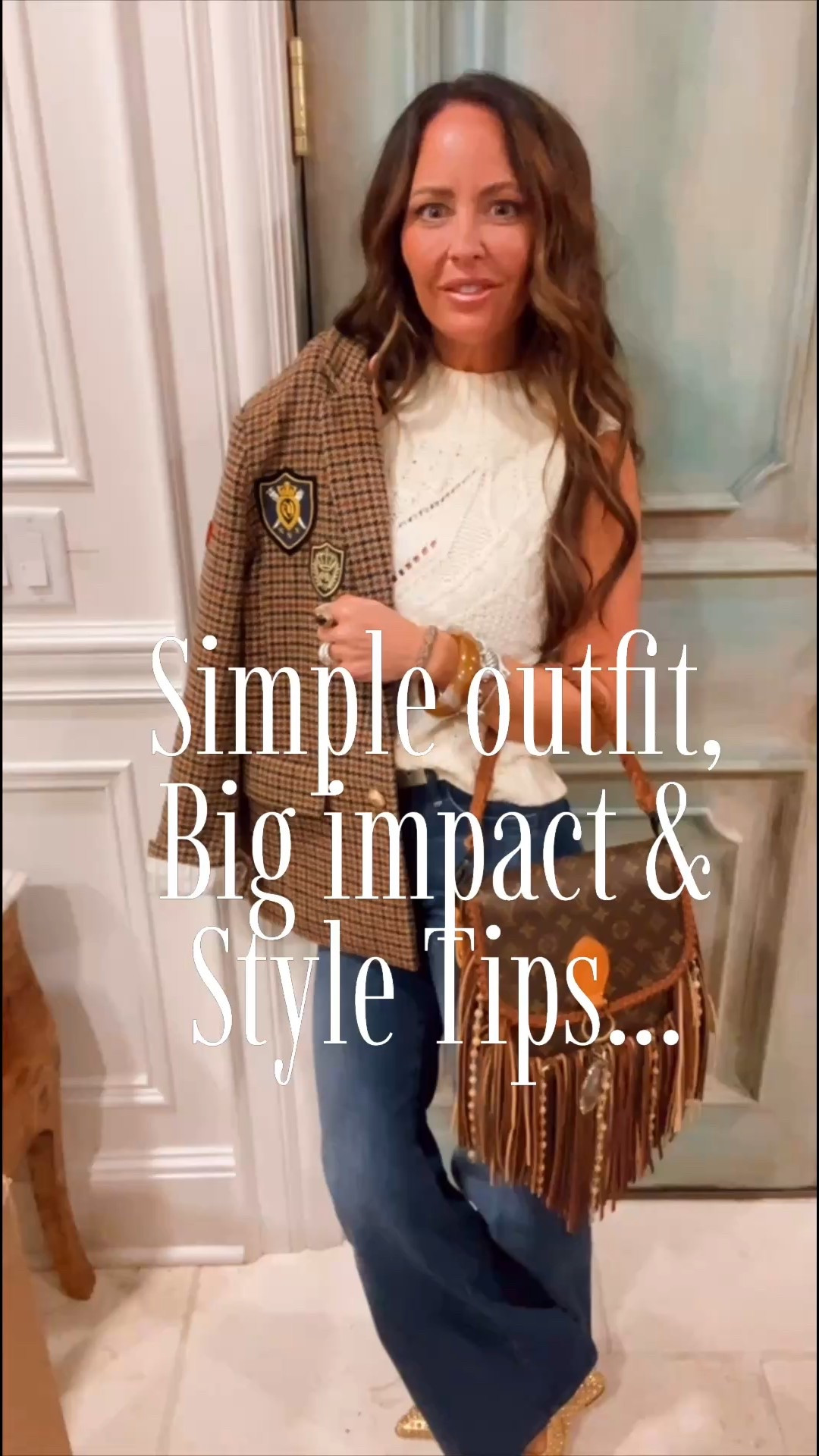 The most flattering Jean ever.  I am wearing a (lil petite size 23) Simple pieces for classics in your closet but makes a statement together.  You can shop my handbag with a discount on my page.   Belt info also on my page. 

#LTKgrwm #LTKootd #LTKOver40