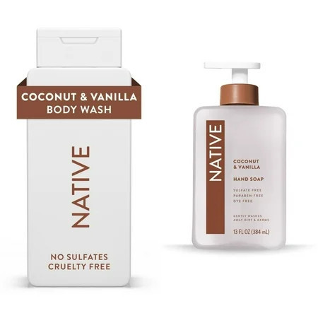 Native Body Wash and Hand Soap Coconut & Vanilla | Walmart (US)