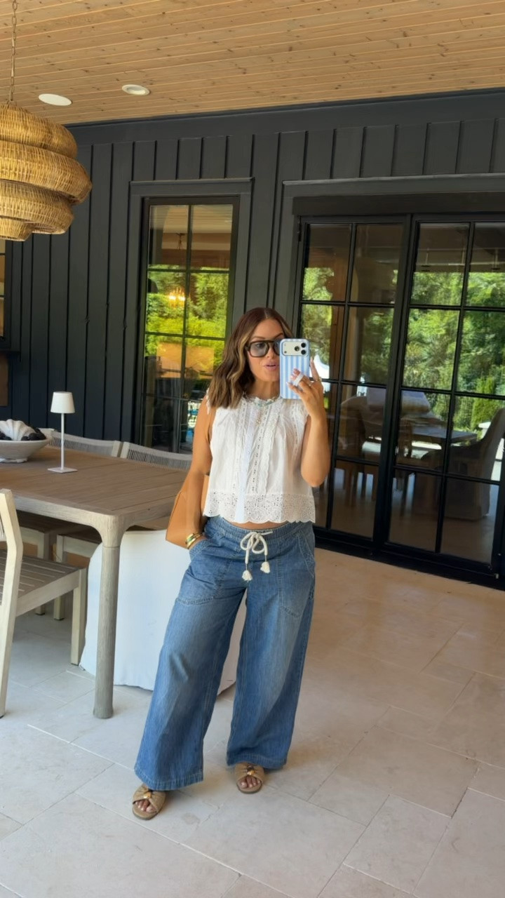 Summer outfit inspo || wearing a small in top & xs in bottoms. Accessories linked as well! Currently 25 weeks pregnant 

Women’s summer outfit || summer maternity outfits || bump friendly summer || mom outfits || women’s fashion || summer ootd

#LTKootd #LTKPetite #LTKBump