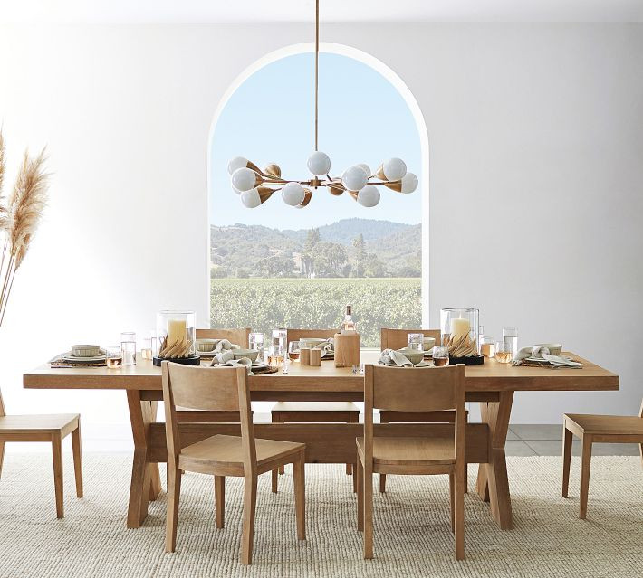 Modern Farmhouse Extendable Dining Table (76"-112") | Pottery Barn (US)