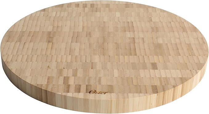 Oster Capeheart Round End Grain Bamboo Cutting Board Set – 14" Wooden Durable Kitchen Chopping ... | Amazon (US)