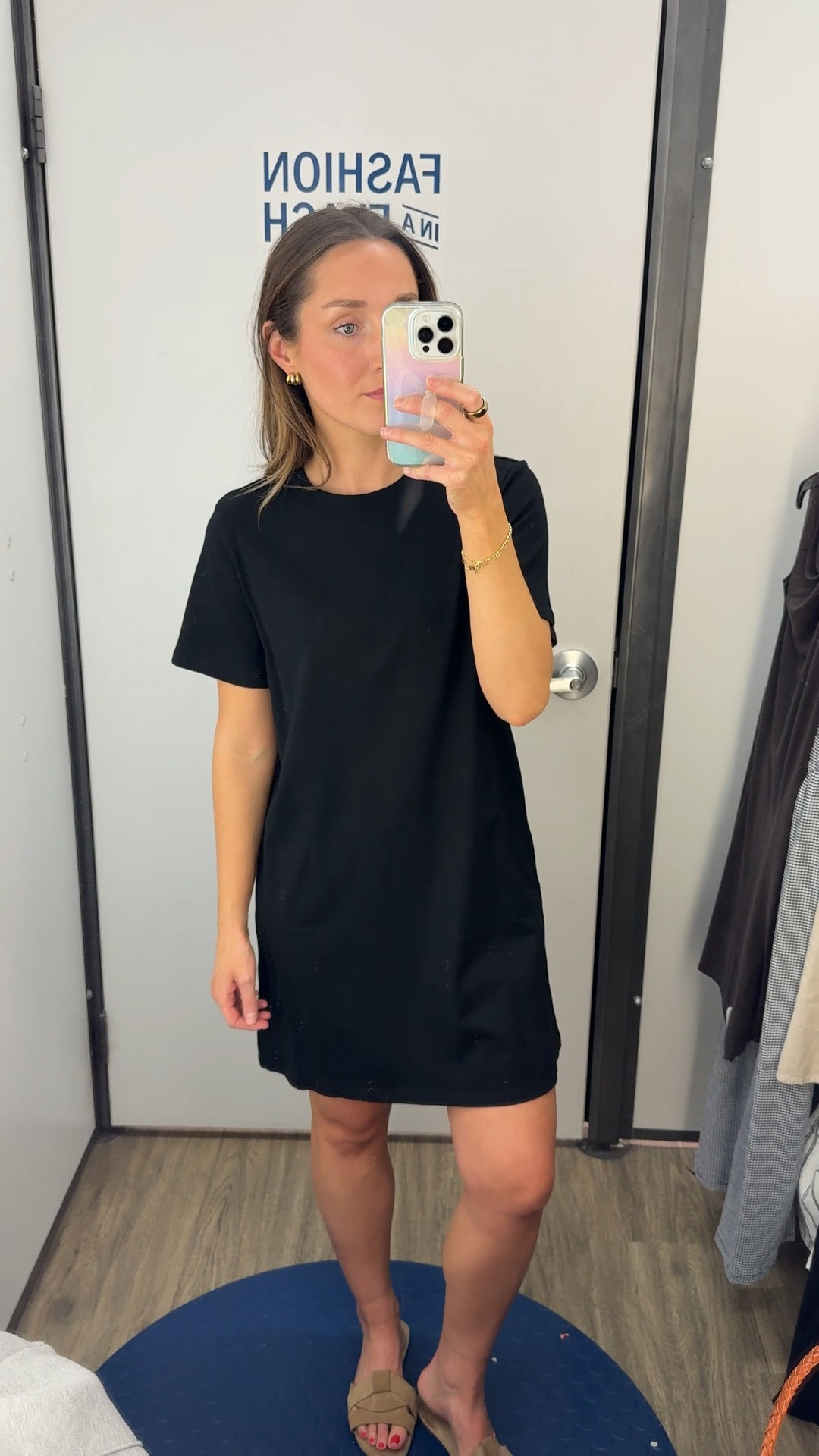 Old Navy Teacher dresses are on sale for five dollars! I recommend sizing up one size and T-shirt dresses if you are hippy like me. I am wearing a small here.