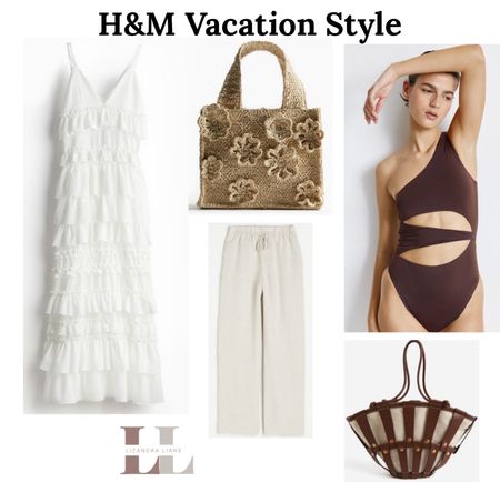 H&M vacation outfits, resort wear, travel, beach trip, spring break, summer style, swimwear, linen pants, white maxi dress, bags 

#LTKfindsunder50 #LTKfindsunder100 #LTKstyletip