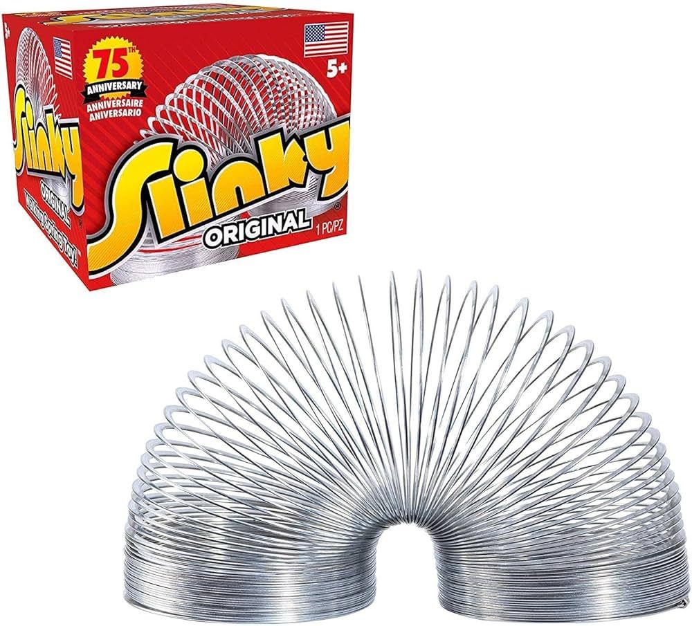 The Original Slinky Walking Spring Toy, Easter Basket Stuffers, Metal Slinky, Fidget Toys, Party ... | Amazon (US)