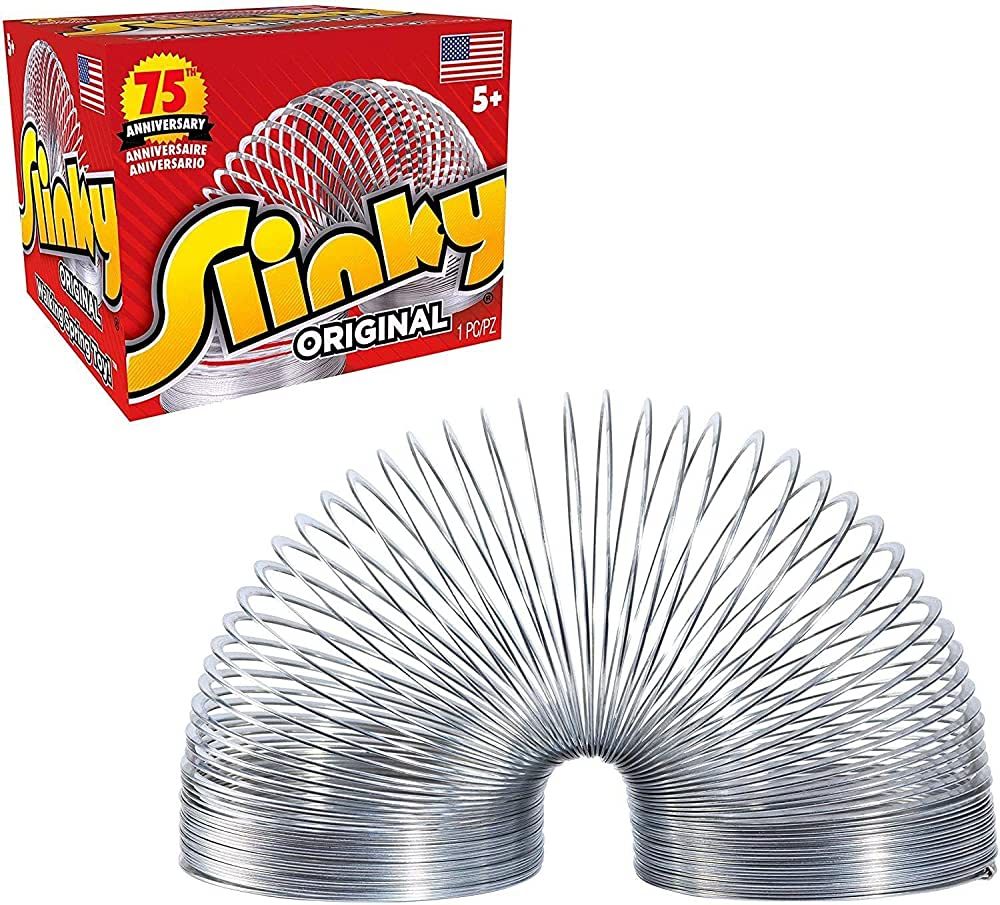The Original Slinky Walking Spring Toy, Easter Basket Stuffers, Metal Slinky, Fidget Toys, Party Fav | Amazon (US)