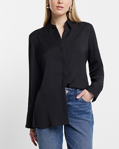 Tunic Relaxed Portofino Shirt | Express