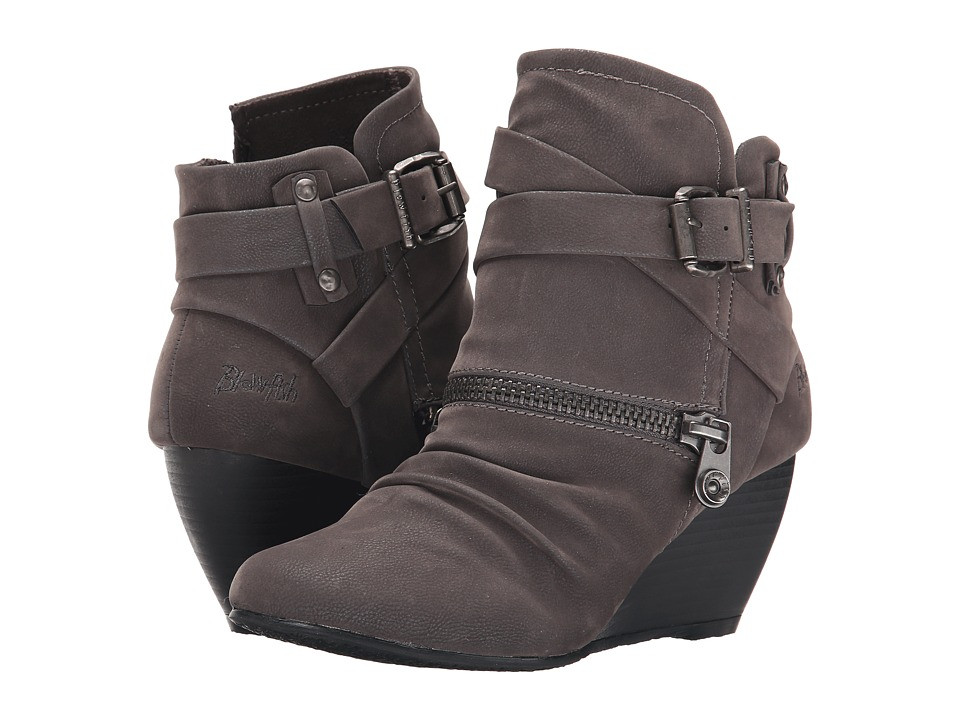 Blowfish - Bayard (Grey Fawn PU) Women's Zip Boots | 6pm