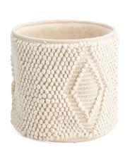 Medium Wool Blend Woven Diamond Loop Storage Basket | Home | T.J.Maxx | TJ Maxx