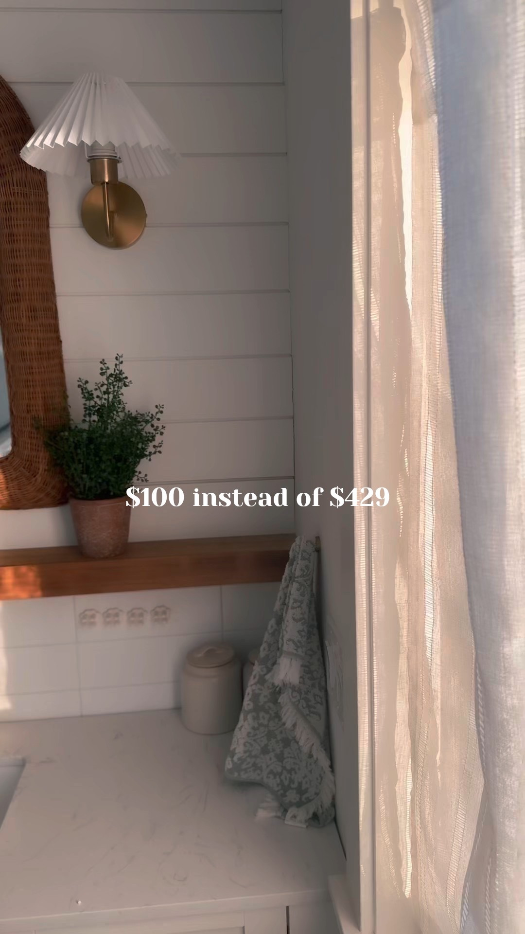 My husband’s side of the bathroom has the best natural light. 

And the new mirror I found for 1/4 the price, goes perfectly with the sunset glow. 

#LTKSaleAlert #LTKSummerEdit #LTKHome