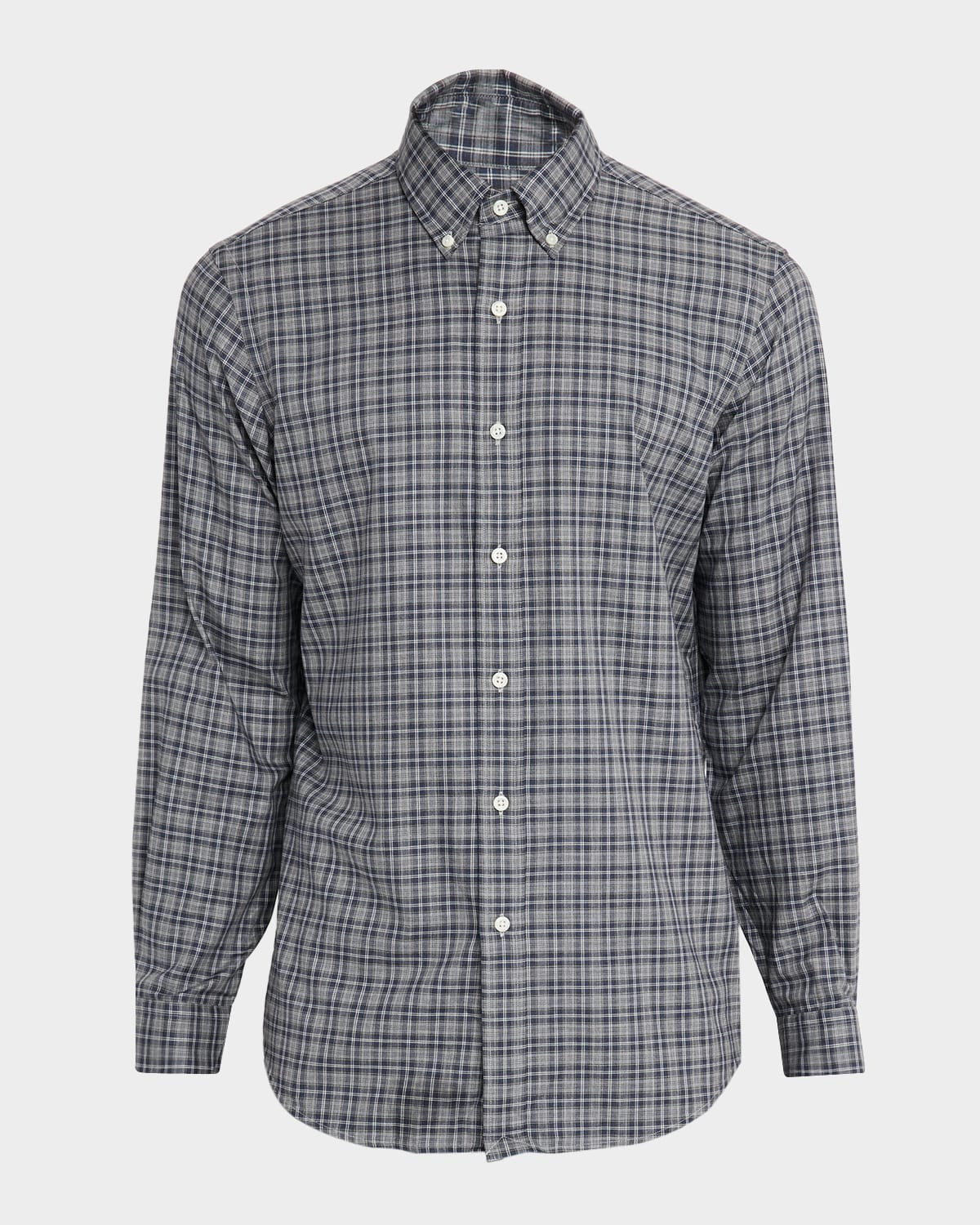 Men & apos;s Classic Fit Plaid Twill Button-Down Shirt | Neiman Marcus