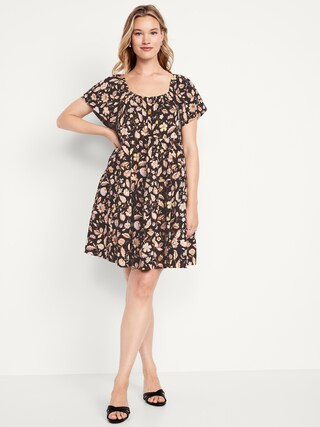 Mini Floral Swing Dress | Old Navy (US)