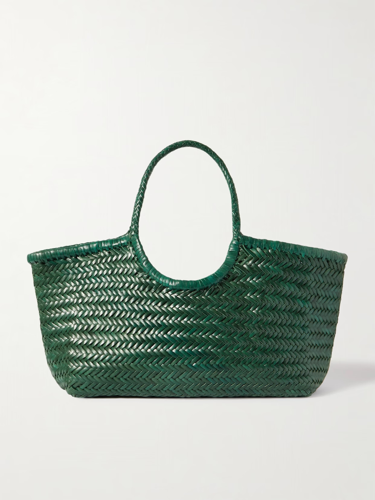 Dragon Diffusion - Nantucket Large Woven Leather Tote - Green | NET-A-PORTER (UK & EU)