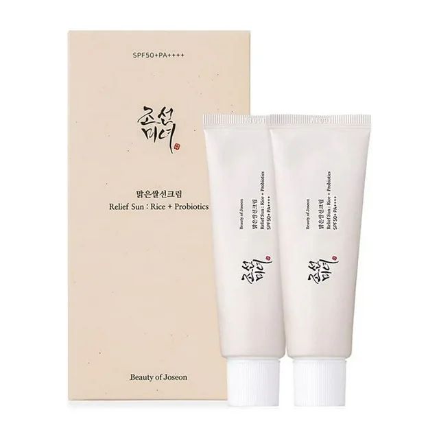 Beauty of Joseon Relief Sun : Rice + Probiotics SPF50, PA++++ (50ml, 1.69fl.oz) - Pack of 2 | Walmart (US)