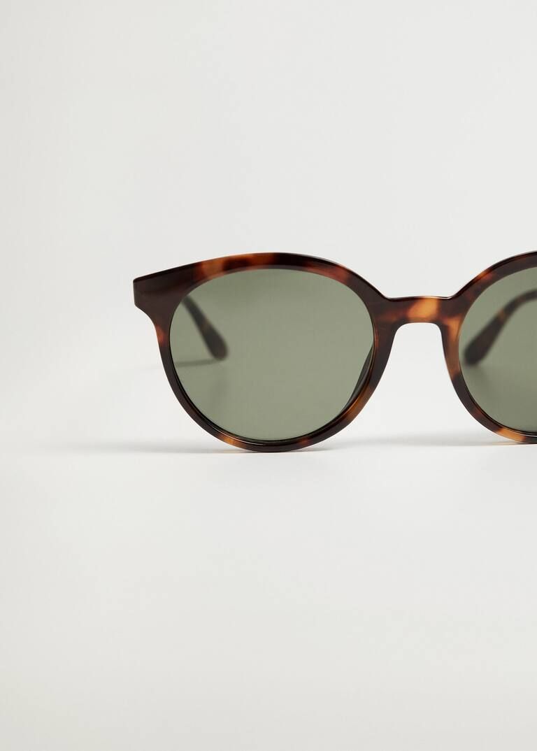 Tortoiseshell rounded sunglasses | MANGO (US)