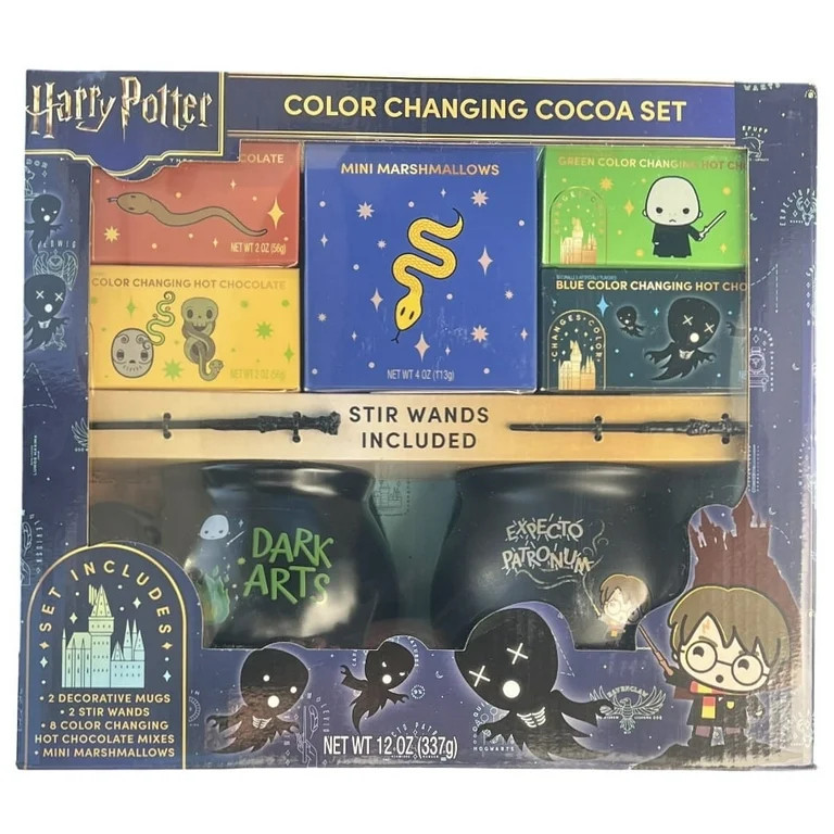 Harry Potter Hot Cocoa Gift Set Color Changing Holiday 8 Colors Mini Marshmallows - Walmart.com | Walmart (US)