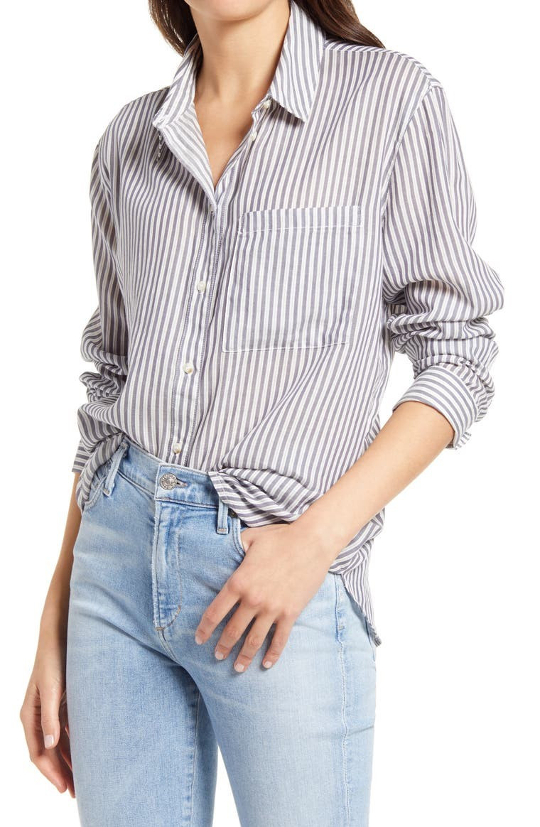 Treasure & Bond Women's Lightweight Patterned Shirt | Nordstrom | Nordstrom