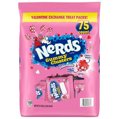 Nerds Valentine's Gummy Cluster, Treat Packs, 75 pk. | Sam's Club