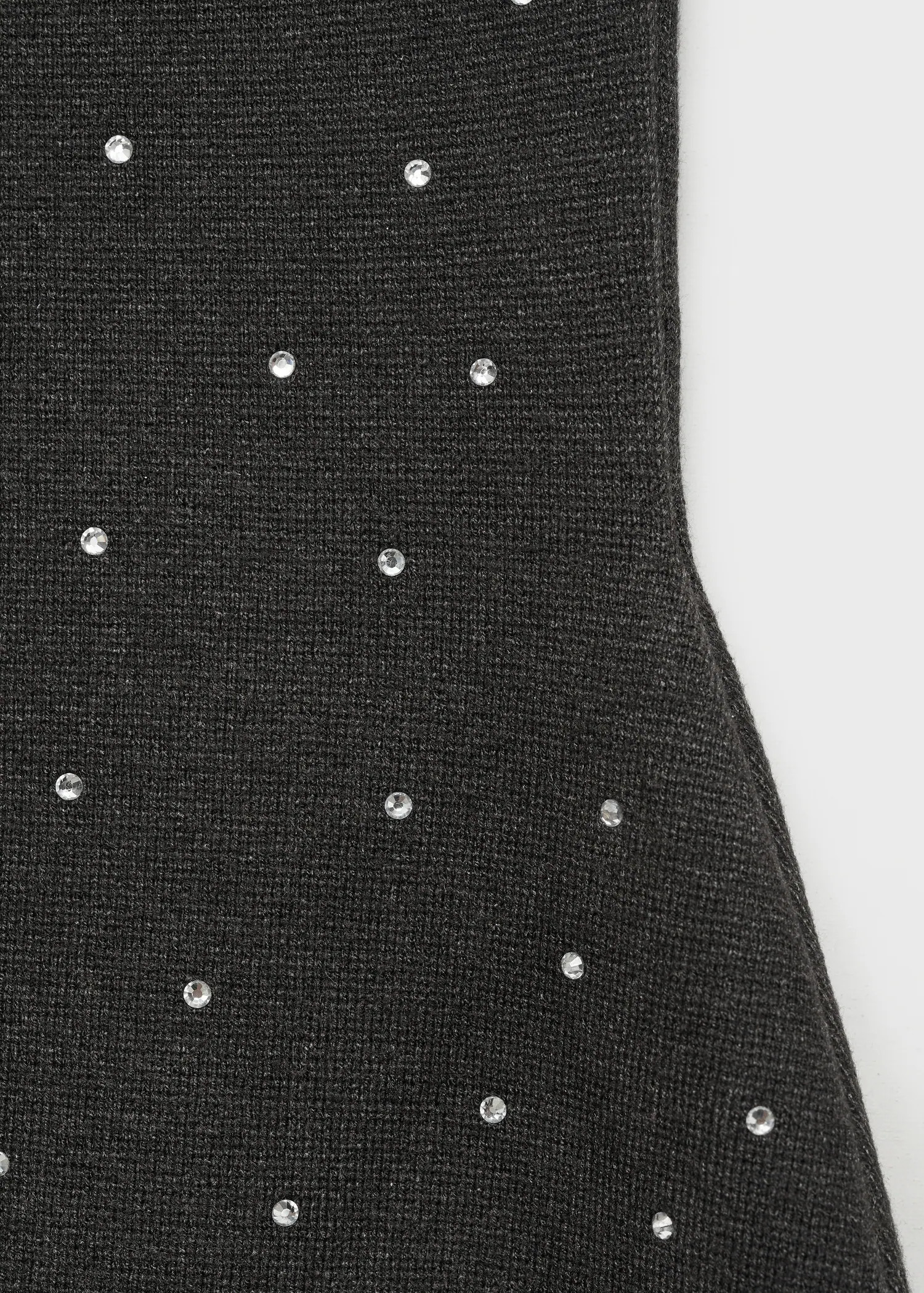 Knitted dress with rhinestone detail - Women | MANGO USA | Mango (US/MX/AU)