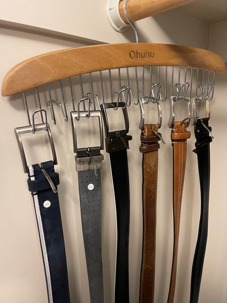 Belt holder, belt rack, belt hanger, belt storage, closet storage 

#LTKhome