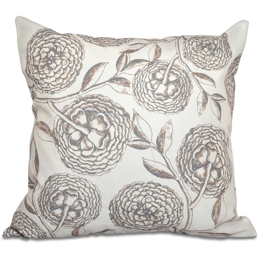 Simply Daisy 16" X 16" Antique Flowers Floral Outdoor Pillow | Walmart (US)