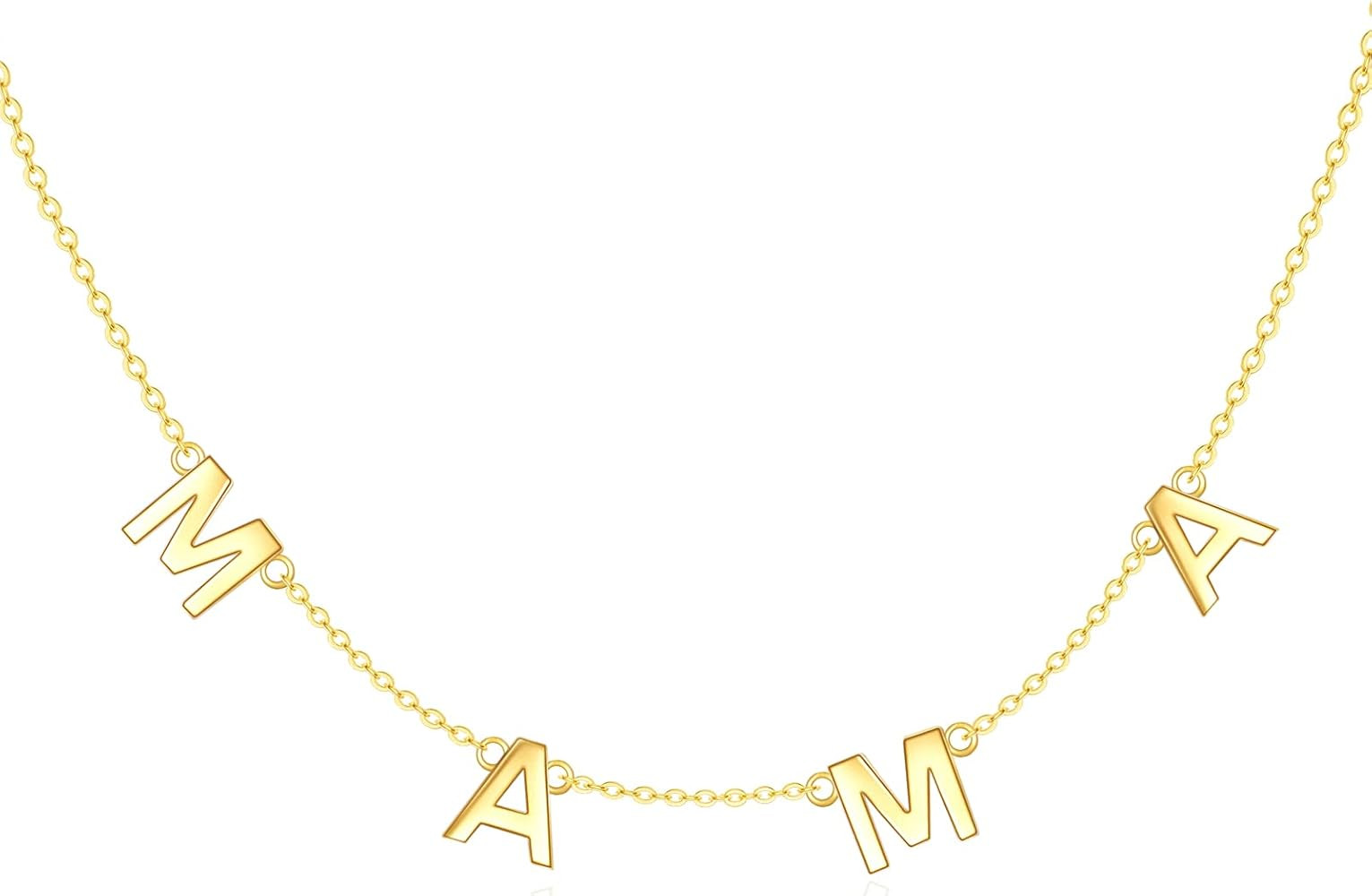 14k Real Gold Choker Necklace for Women 14K Jewelry Gift for Her 16"+2" | Amazon (US)