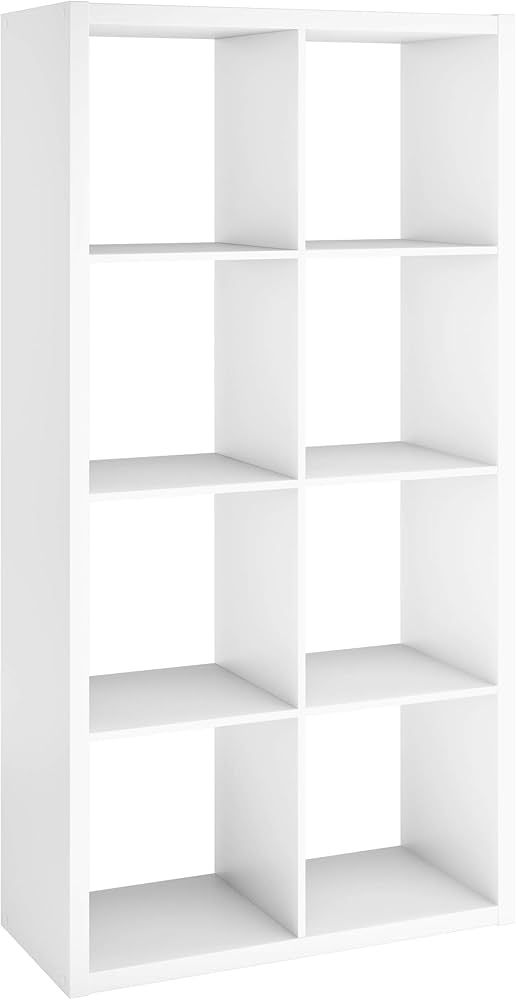 ClosetMaid 4583 Decorative Open Back 8-Cube Storage Organizer, White | Amazon (US)