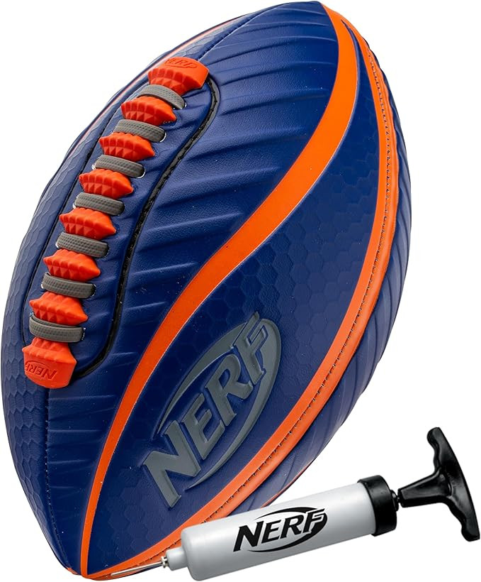 Nerf Spiral Grip Footballs - Patented Spacelace for Ultimate Spirals - Machine Stitched Construct... | Amazon (US)
