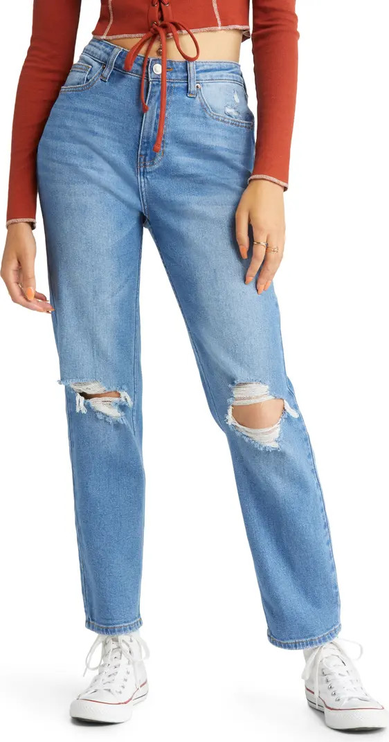 Ripped High Waist Mom Jeans | Nordstrom