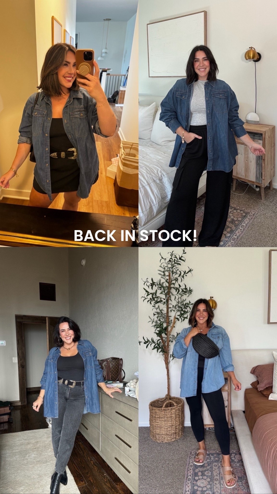Under $25! My all time favorite lightweight denim shirt/shacket for late summer into fall from Walmart! Insane quality I love it! I have in the light & dark wash!

Size L

#LTKootd #LTKSeasonal #LTKMidsize
