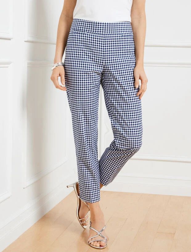 Slim Crop Pants - Preppy Gingham | Talbots