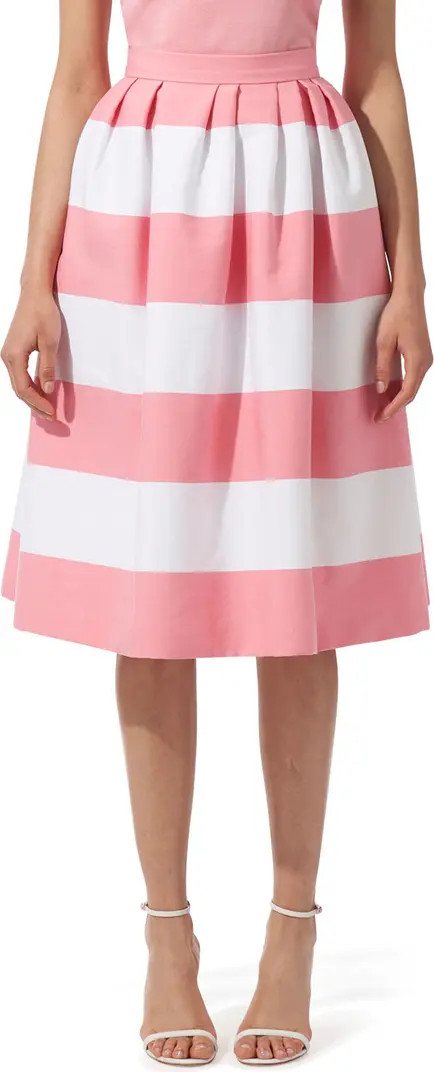 Carolina Herrera Stripe Cotton Blend Skirt | Nordstrom | Nordstrom