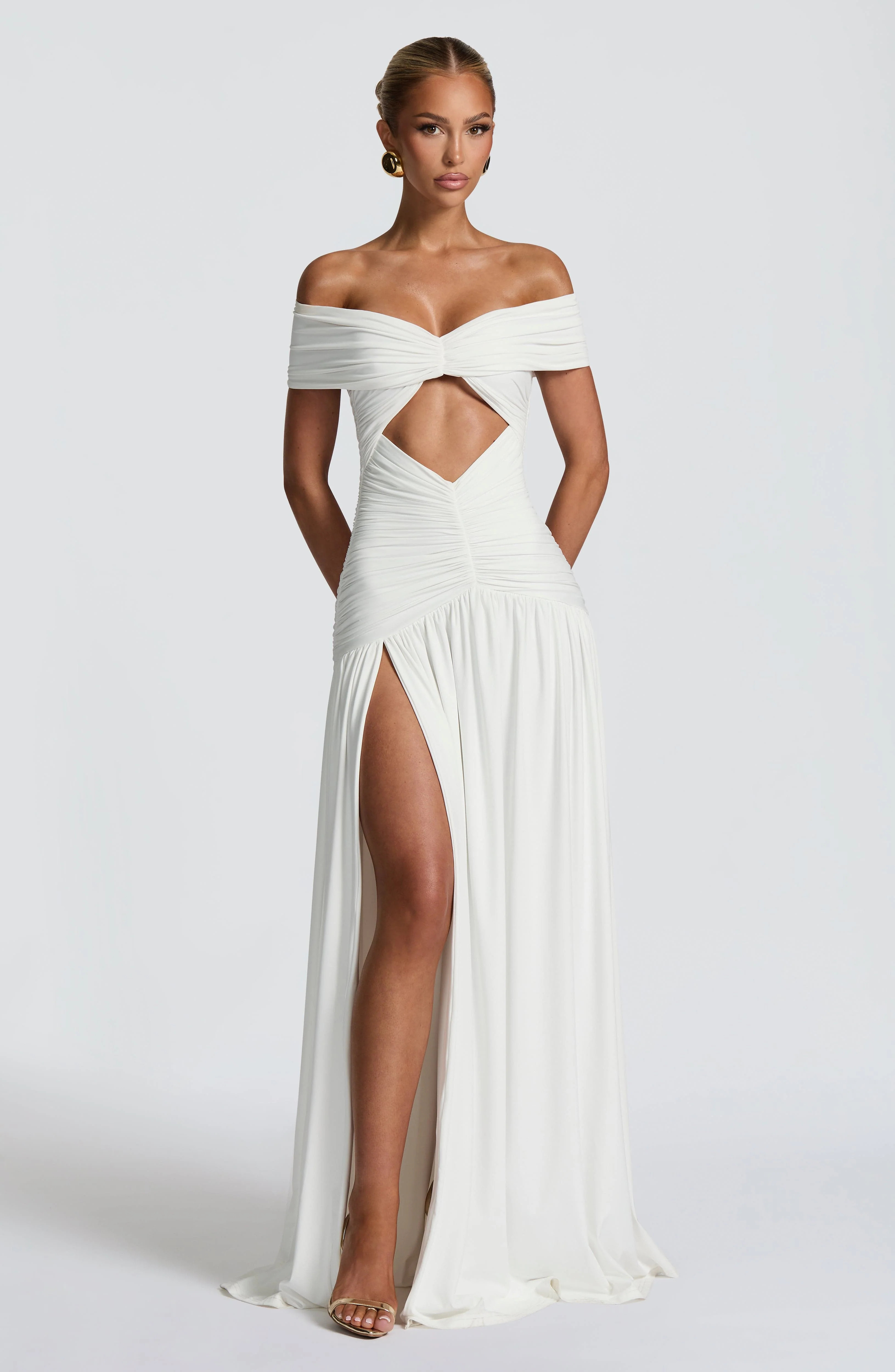 Kathryn Maxi Dress - White | Babyboo (global)