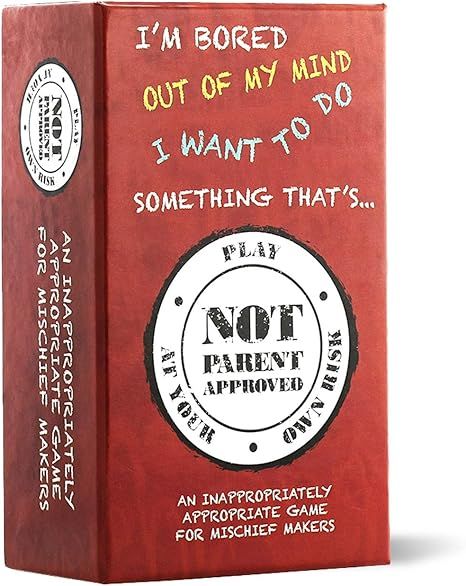 Not Parent Approved: A Fun Card Game and Gift for Kids 8-12, Tweens, Teens, Families and Mischief... | Amazon (US)