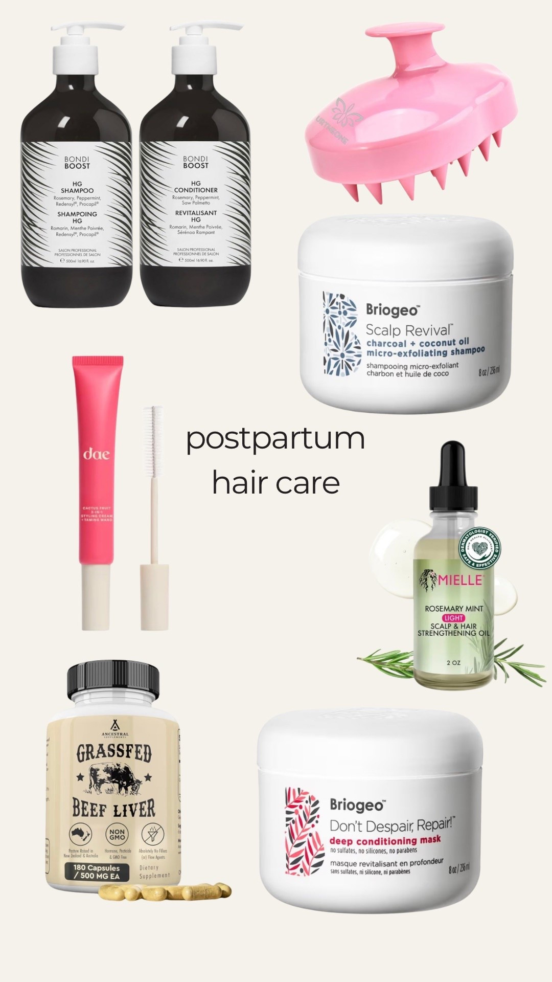 Postpartum hair care favorites!