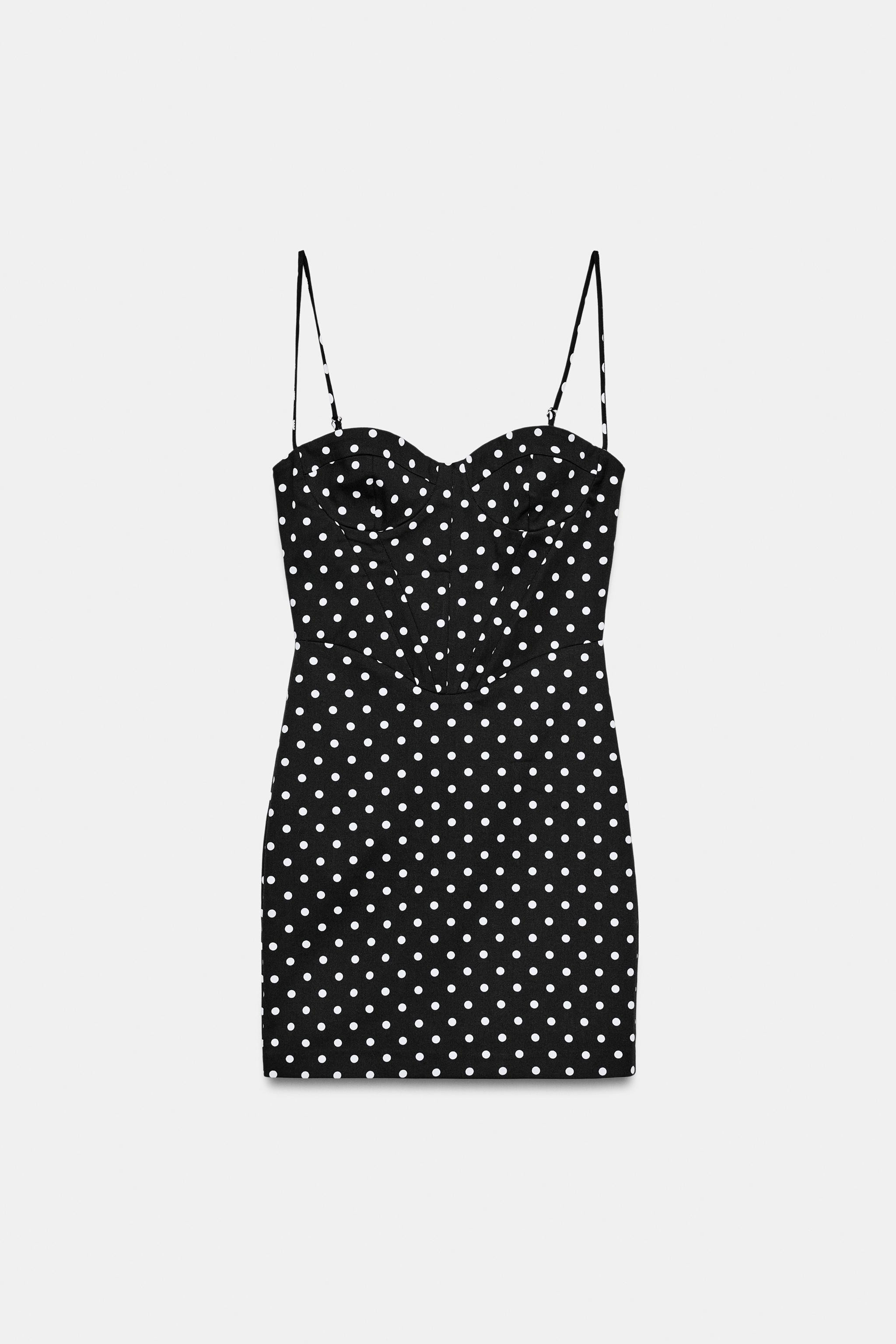 POLKA DOT STRAPPY MINI DRESS | Zara UK