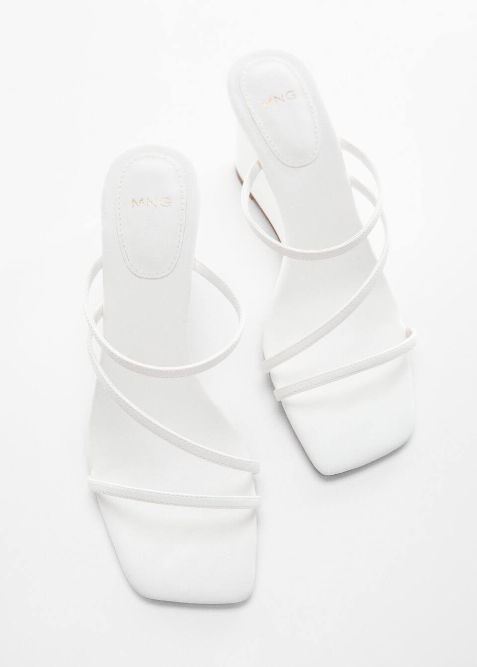Wedge strips sandals -  Women | Mango United Kingdom | MANGO (UK)