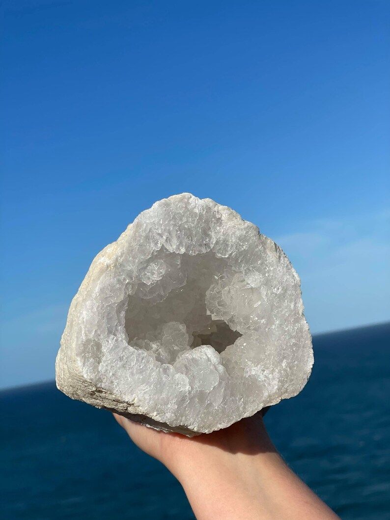 Extra Large Quartz Geode Crystal half | Etsy (US)