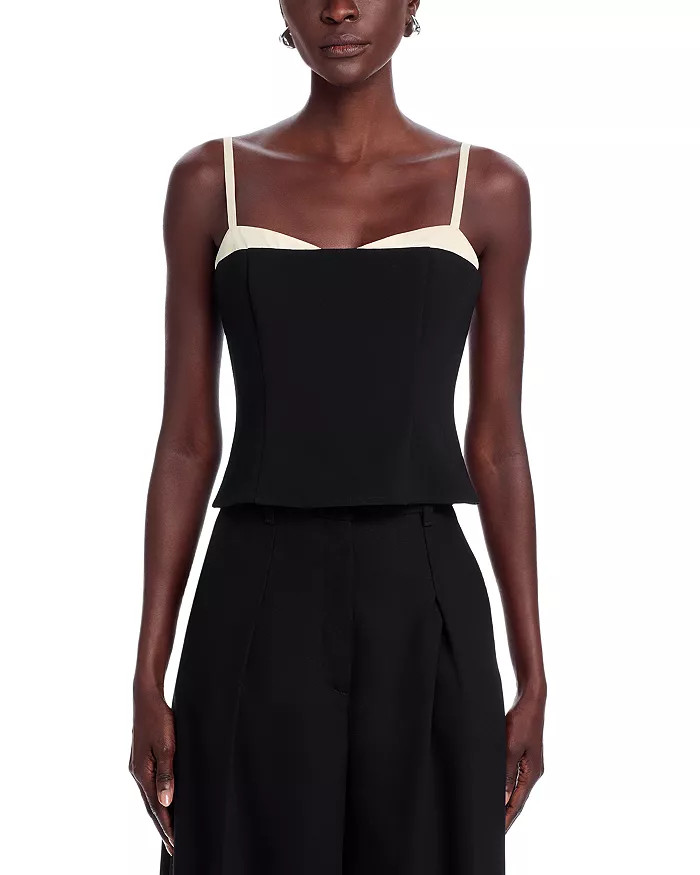 FRENCH CONNECTION Azra Twill Corset Top Back to results -  Women - Bloomingdale's | Bloomingdale's (US)