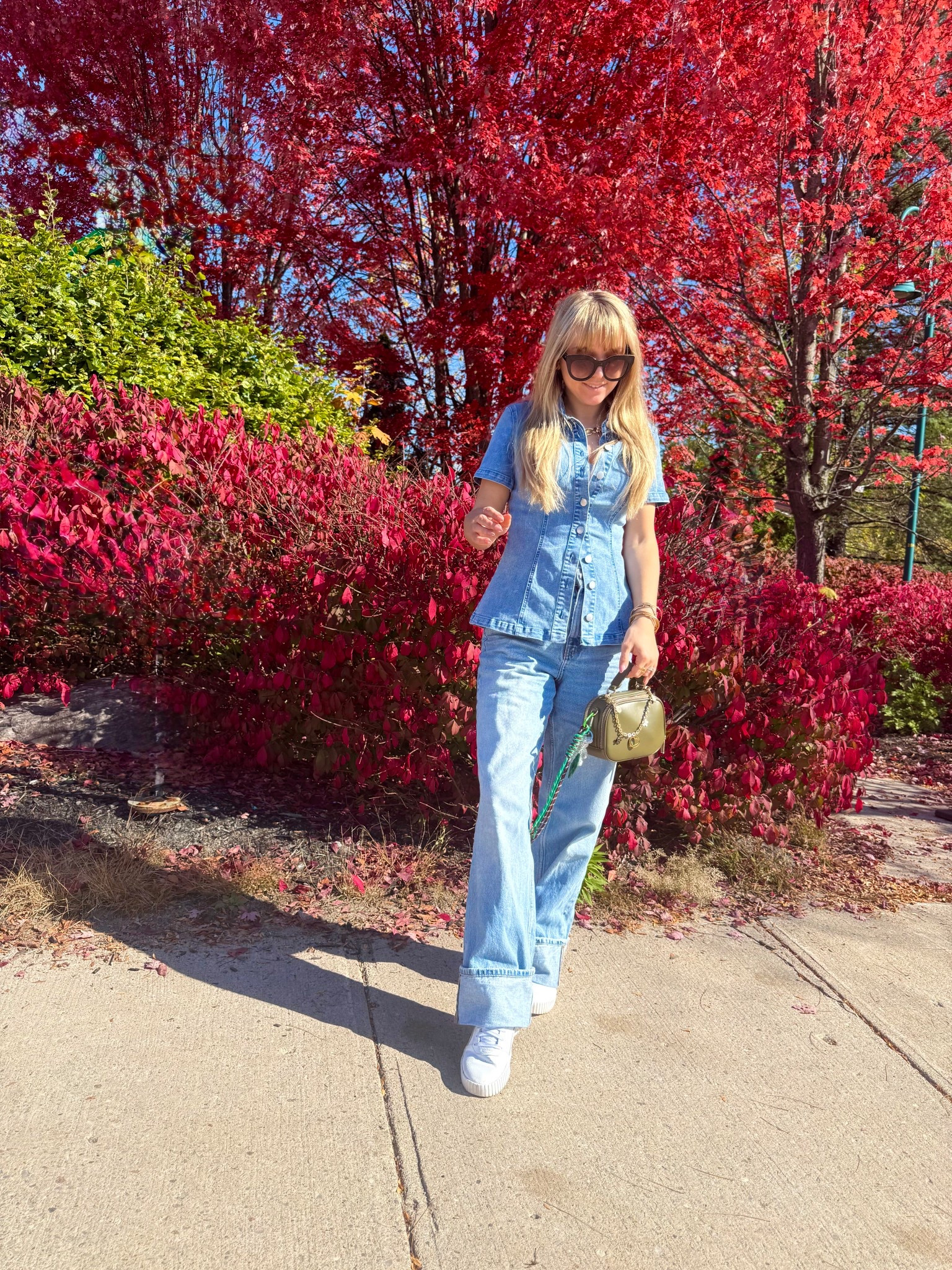 An autumn moment from October 2025 , because when your in Canada, you wear a Canadian tuxedo. 💌👖

#LTKtravel #LTKstyletip #LTKjeans