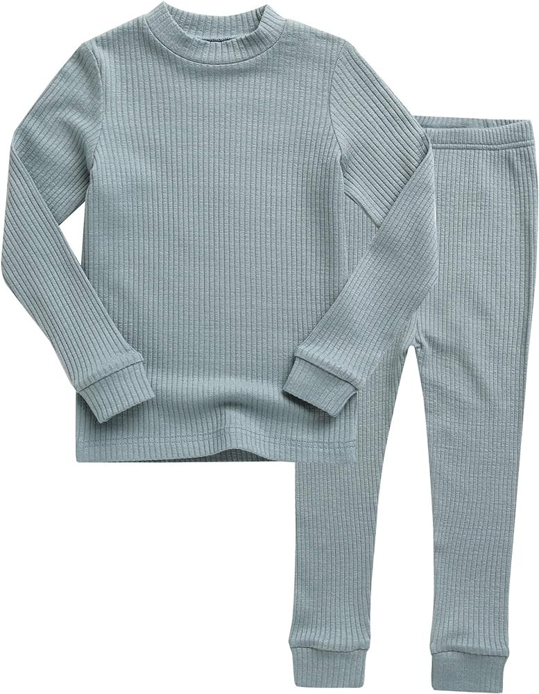 VAENAIT BABY 12M-8T Unisex Girls & Boys Short/Long Soft Rib Knit Shirring Ribbing Tencel Fabric S... | Amazon (US)