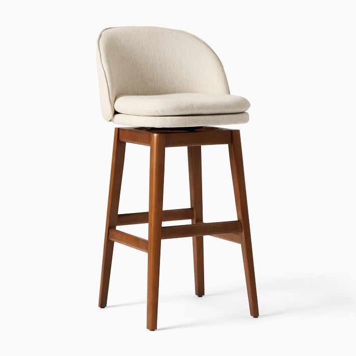 Wayne Swivel Armless Bar & Counter Stools | West Elm (US)