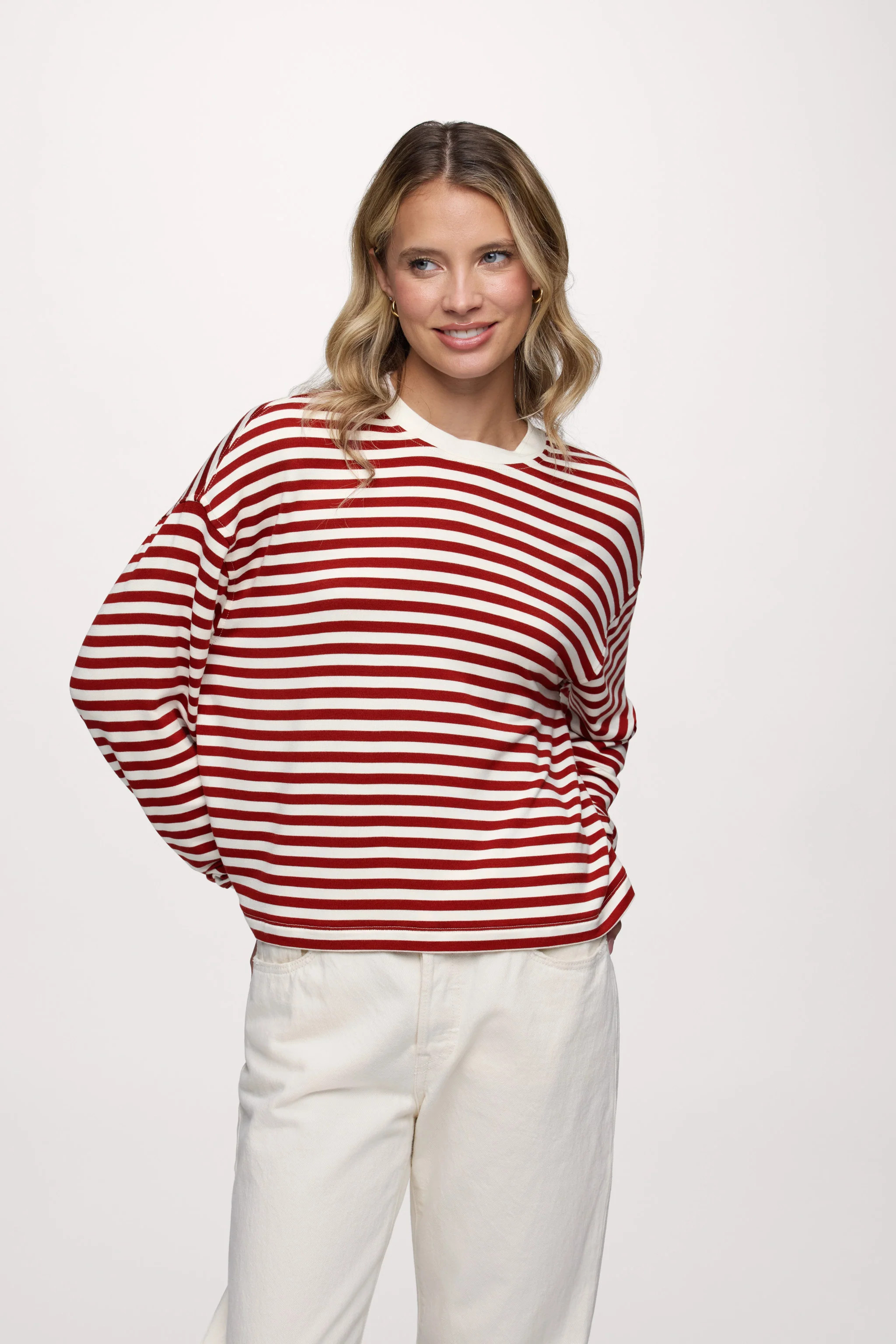 Boyfriend Stripe Tee | nuuds