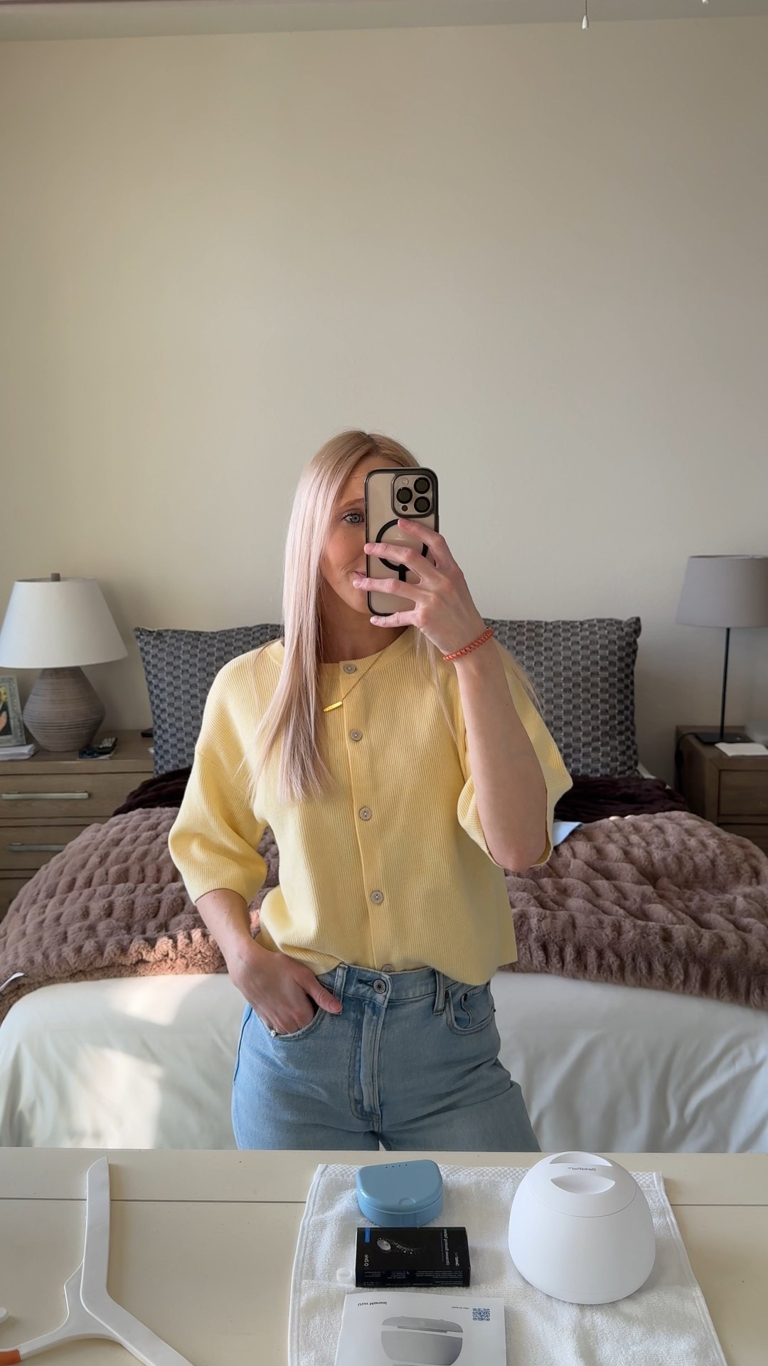 Current ootd with my new @Target   sweater ✨

Just got this cute butter yellow cardigan in from Target! Comes in light blue too! Sized up to a small. Love the fit of this!

I’ll link some of my bedroom decor below too!

Spring outfit, early Spring outfit, Target sweater, butter yellow sweater, casual Spring outfit, Spring sweater, Abercrombie jeans

#LTKSeasonal #LTKootd #LTKgrwm