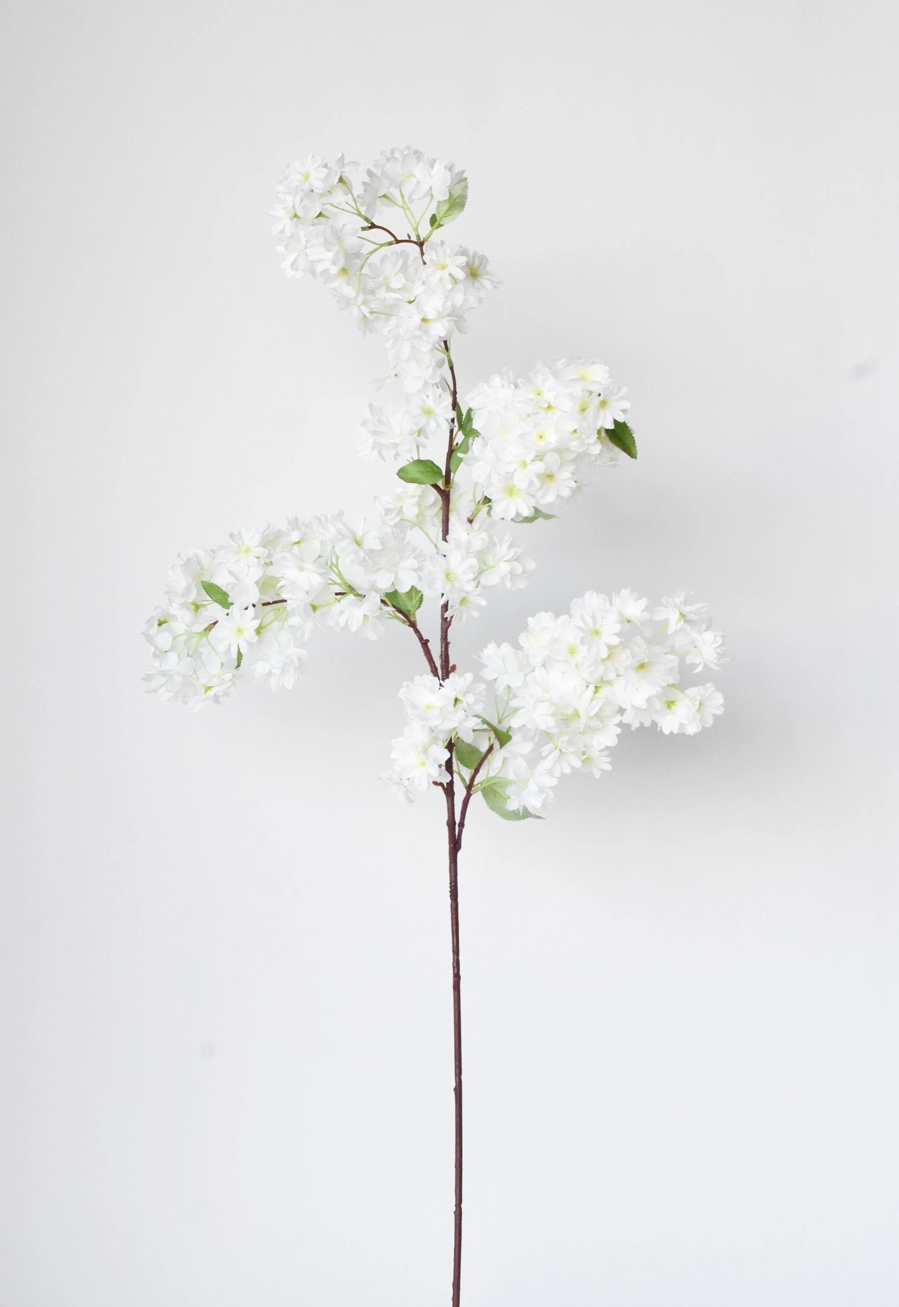 40" Faux Cherry Blossom Branch Stem Cream | HouseFloral
