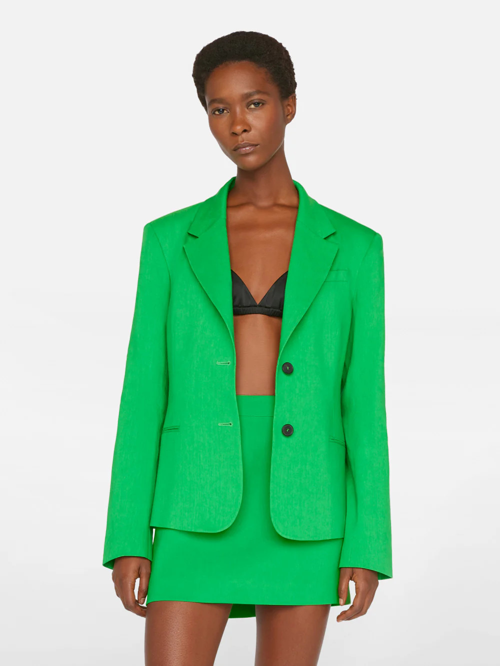 The Femme Blazer -- Bright Peridot | Frame Denim