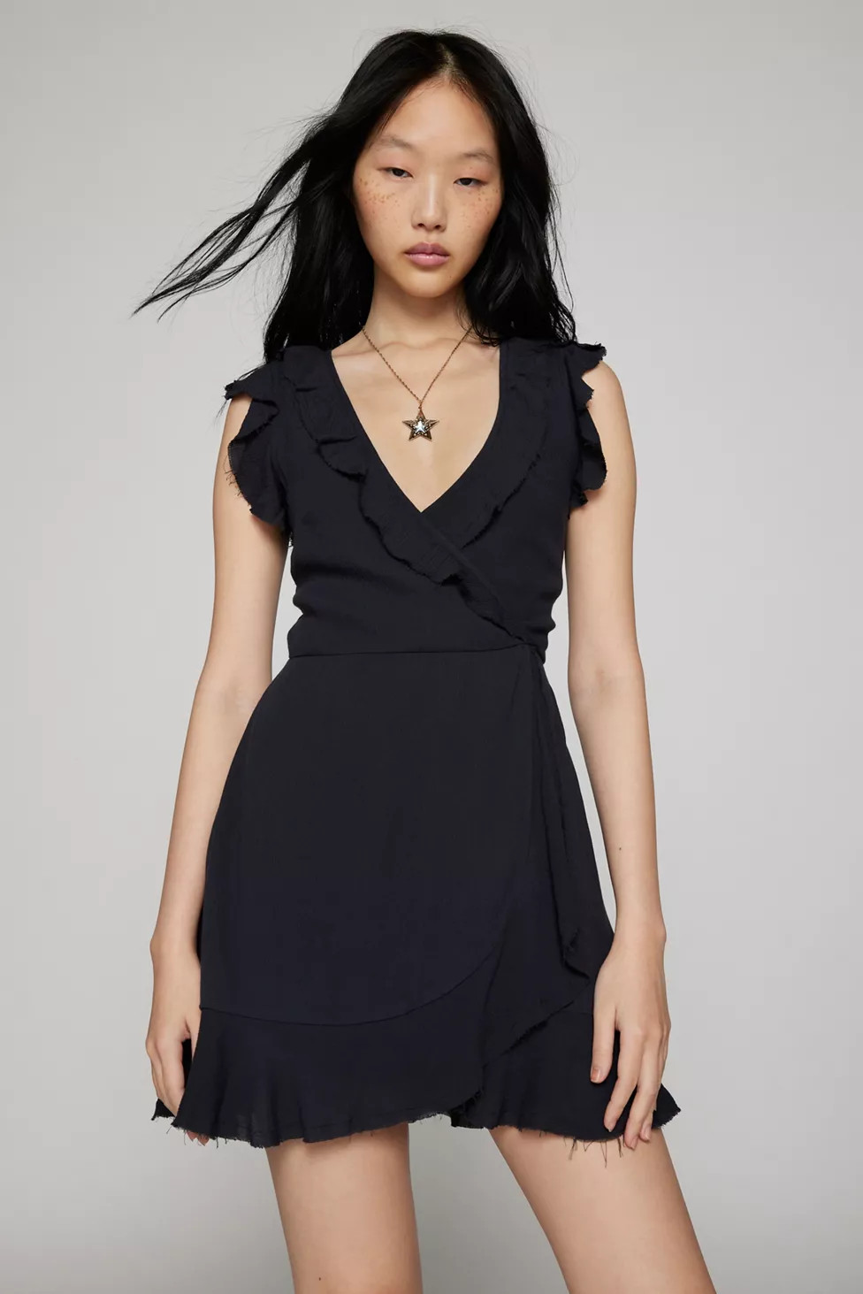 Kimchi Blue Ruby Wrap Mini Dress | Urban Outfitters (US and RoW)