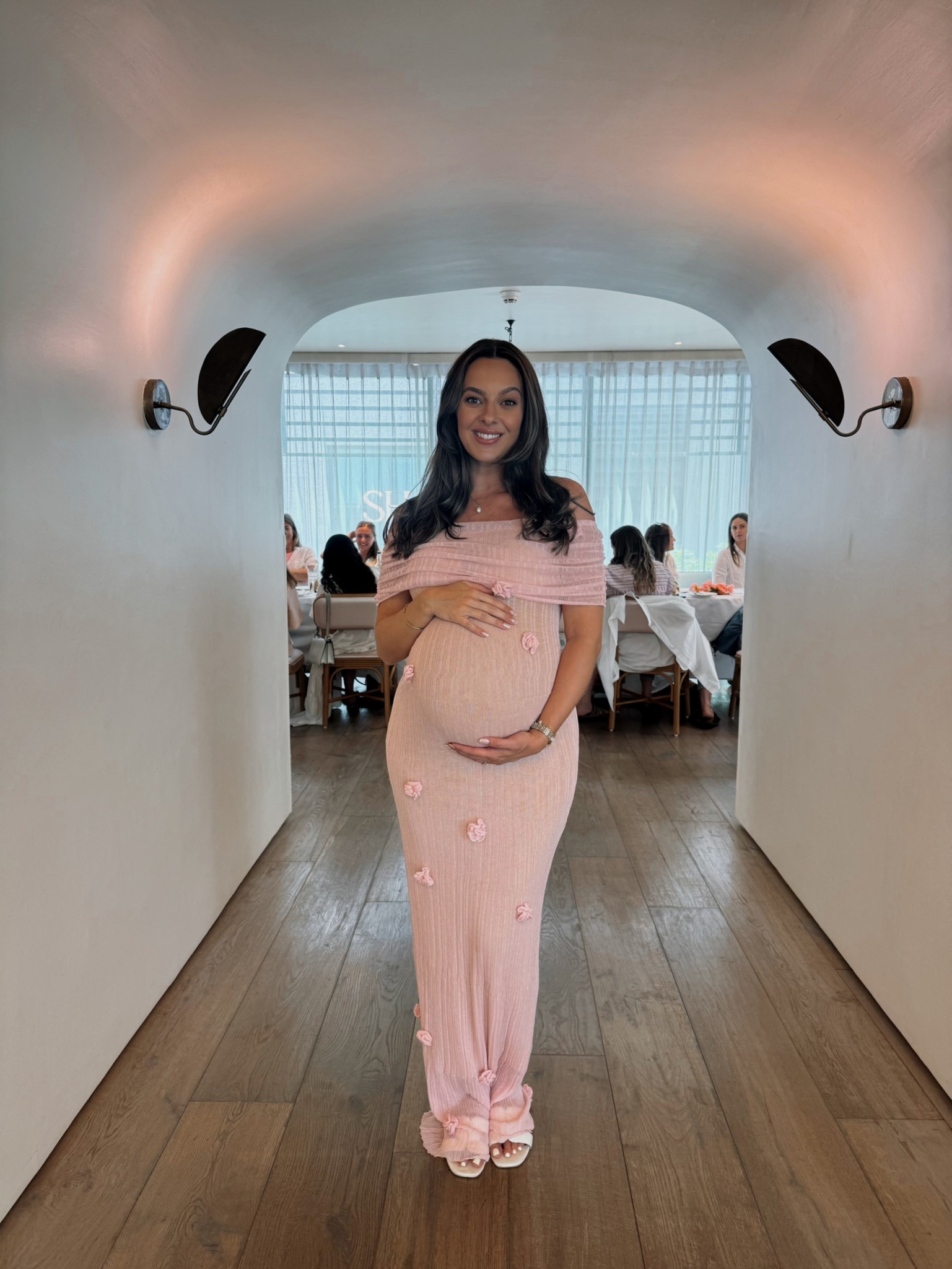 Baby girl baby shower dress 🌸🩰🎀

I’m wearing my normal size 8, material is stretchy xx 

#LTKspring #LTKmaternity #LTKdresses
