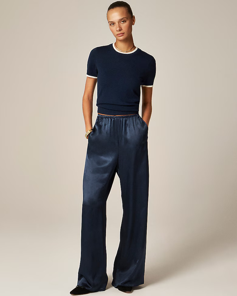 Cosmo pant in luster charmeuse | J. Crew US