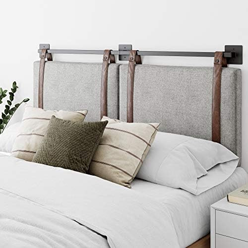 Nathan James Harlow Wall Mount Headboard, Queen, Gray | Amazon (US)